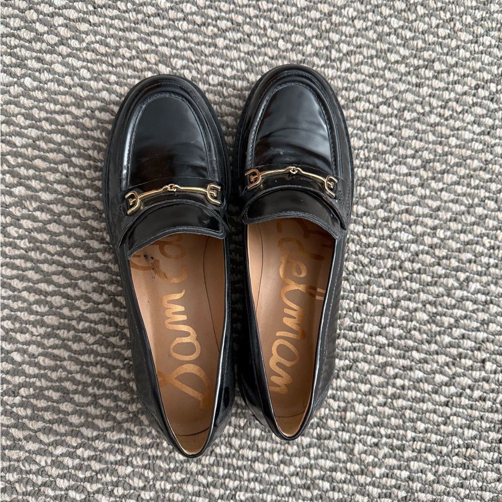 Sam Edelman Black Laurs Loafers